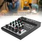 Portable 4 Channel BT Mixing Console Digital Mixer Built‑in Reverb Eff ZZ1