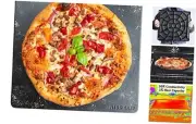 NerdChef - Steel Pizza Baking Stone | Built-in Handles | 3D Speed Speed Steel