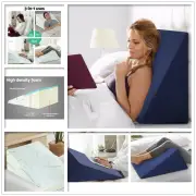 Wedge Pillow Memory Foam Cool Gel Back Cushion Pad Support Elevate Leg Pillows
