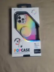 PopSockets iPhone 12 Case and iPhone 12 Pro Case Slide Pop Grip Rainbow Ombre