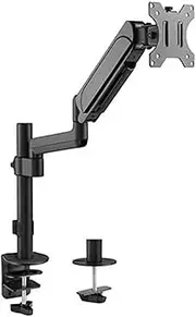 Brateck Pole-Mounted Gas Spring Single Arm for 17 to 32-Inch Monitors