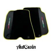 AutoWin Brand Black Car Mats for Ferrari 812 Superfast with Carbon Fiber (for: Ferrari)