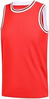 Repawu Youth Blank Basketball Jersey,Boy's Mesh Athletic Basketball Shirts,Blank Basketball Jerseys for Kids XS-XL