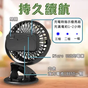 BLADE夾式桌面風扇 台灣公司貨 360度旋轉 靜音 風扇 USB充電 夾扇 現貨 當天出貨 諾比克