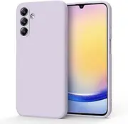 [AK] for Samsung Galaxy A25 5G Case, Stylish Slim Liquid Silicone Full-Body Protective Cover for Samsung Galaxy A25 5G Phone Case (Grass Purple)