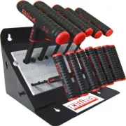 Power-T Handle Hex Key Allen Wrench- 11-Pieces Set SAE Inch Sizes 5/64 In. - 3/8