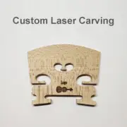 10x Custom Logo 1/16 - 4/4 Violin Maple Bridge Carving String Accessory Parts