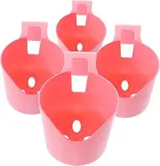 GANAZONO 4pcs Pool Cup Holder Durable Plastic Beverage Rack for Above Ground Pools Secure Drink Holder for Bottles Cans and Mugs for Use