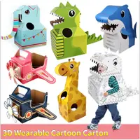 在飛比找蝦皮購物優惠-Kids DIY 3D Cartoon Toy Wearab