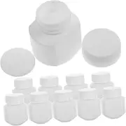 KOMBIUDA 10Pcs Hdpe Sealing Bottles Travel Pill Organizer with Caps Portable Medicine Storage Box Light Design for Capsules and Candy
