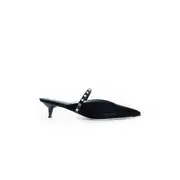 [ALEXANDER MCQUEEN] Revel Slingback Mules Black