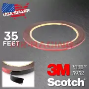 Genuine 3M VHB #5952 Double-Sided Mounting Foam Tape Automotive Car 2mmx35FT