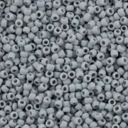 11/0 TOHO ROUND Opaque Frosted Gray Seed Bead (8g)