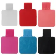 3pcs Square Self-adhesive Leather Pen Clip Pencil Elastic For Notebooks Jou