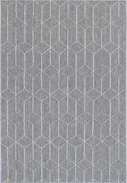 Sikua Grey Geometric Flatweave Rug