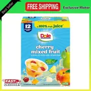 Dole Fruit Bowls Cherry Mixed Fruit in 100% Fruit Juice 12 Count 4 Ounce Cups
