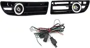 Car Fog Lamp Assembly For VW For Jetta For Bora Mk4 1999 2000 2001 2002 2003 2004 Fog Light LED Front Bumper Grille DRL Fog Lamp Front Bumper Fog Light