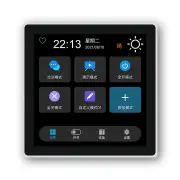 Tuya Smart Home Multiple Zigbee3.0 Control Panel 4-inch LCD Touch Screen 3 Gang Smart Switch APP Remote Control Zigbe Ga