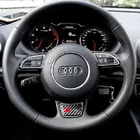 在飛比找樂天市場購物網優惠-AUDI 碳纖方向盤貼 SLINE RS A1 A3 A4 