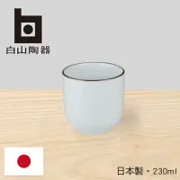 在飛比找momo購物網優惠-【白山陶器】白磁千段/茶杯(日本國民餐桌上的雋永設計)