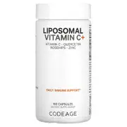 Codeage, Vitamins, Liposomal Vitamin C+, Vitamin C, Quercetin, Rosehips, Zinc, 180 Capsules