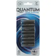 Quantum Super Alkaline C Batteries 4 pack