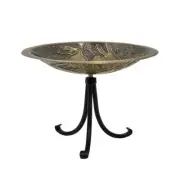 ACHLA Three Hares Birdbath/Tripod Stand, Antique/Black - BB-18-TR2