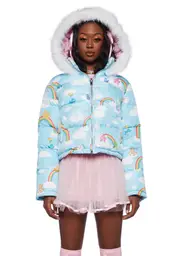 [Dolls Kill x Care Bears] Good Harmony Puffer Jacket