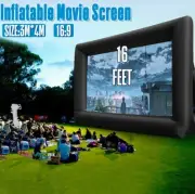 4M x 3M Inflatable Movie Screen 16:9 Giant Outdoor Projector Portable 1080HD 4K