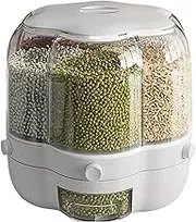 Kitchen Storage Containers | Cereal Dispenser with Large Capacity - Large Opening Design Flour Bin for Rice Brown Sugar Powdered Sugar