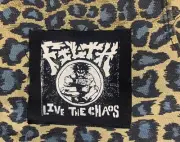 Filth: Live the Chaos DIY Patch- Punk Crust Black Flag Off Leftover Crack Oi