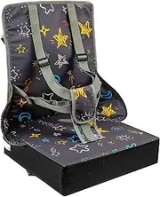 Toddler Booster Seat Breathable Oxford Cloth Kid Dinning Chair Increasing Cushion with Adjustable Safety Buckle for Dinning Table Kids