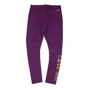 Champion LIFE Women's C patch logo Leggings Venetian Purple Pants