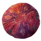 Yoga Meditation Pillow Pouf Zafu Ottoman Floor cushion kapok fill Vintage Ikat