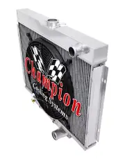 RC Champion 2 Row Radiator Lowerhose Passenger 24",16" Fan - 1969 Ford Ranchero (for: Ford)