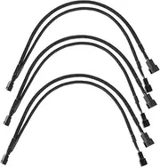 HOMOCONO 3pcs 4 Pin CPU Splitter Cable Durable Power Splitter Cables for Computer Mainboard Connection Efficient Performance and Heat Dissipation for Gamers and Professionals