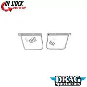 Drag Specialties DS-110846 Chrome Saddlebag Support Brackets for 84-99 Softail
