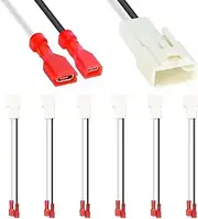 DKARDU 72-8104 Speaker Harness Adapter Wire Replacement for Camery, for Corolla, for Tacoma Car Front and Rear Door Speaker (6 Pack)
