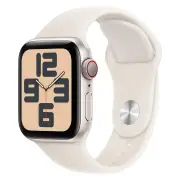 Apple Watch 40mm SE 2nd Generation GPS + Cellular- Starlight Aluminum Case with Starlight Band