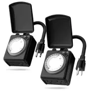 BN-LINK 24 Hour Heavy Duty Mechanical Timer, Outlet Timer with 15 Minutes