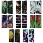 OFFICIAL HAROULITA ABSTRACT NATURE LEATHER BOOK CASE FOR SAMSUNG PHONES 1