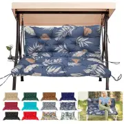 Outdoor/Indoor Swing Replacement Cushion,2 or 3 Seats Bench Cushions with Bac...