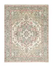 Solo Rugs Miranda Traditional Floral Hand-Knotted Wool-Blend Area Rug