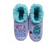 Slumbies Pairables Women's Small - Not A Morning Person Winter Slippers, Sunbird SLUPNM01