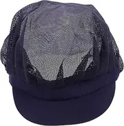 [ANDRESLAD] Chef Hat for Women Men Breathable Kitchen Cooking Hat Unisex Baker Waiter Work Hat Mesh Cap Sushi Chef Cap for Adults Navy
