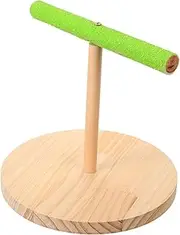 BESPORTBLE Parrot Perch Stand Durable Bird Training Stand for Play Chewing Stable Base for Bird Cage Desk Use present