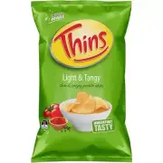 Thins Light and Tangy Potato Chips Pack 175g