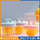 4pcs Kitchen Pancake Maker Plastic Egg Poacher Set with Brush Egg Cooker Boiler