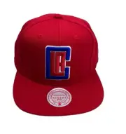 Los Angeles Clippers Core basic Red Mitchell &ness Snapback cap hat