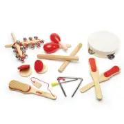 Tidlo Children's Wooden Musical Instrument Set (14 Pieces)